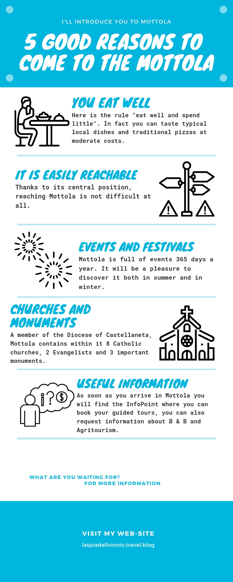 5 good reasons to come to the mottola